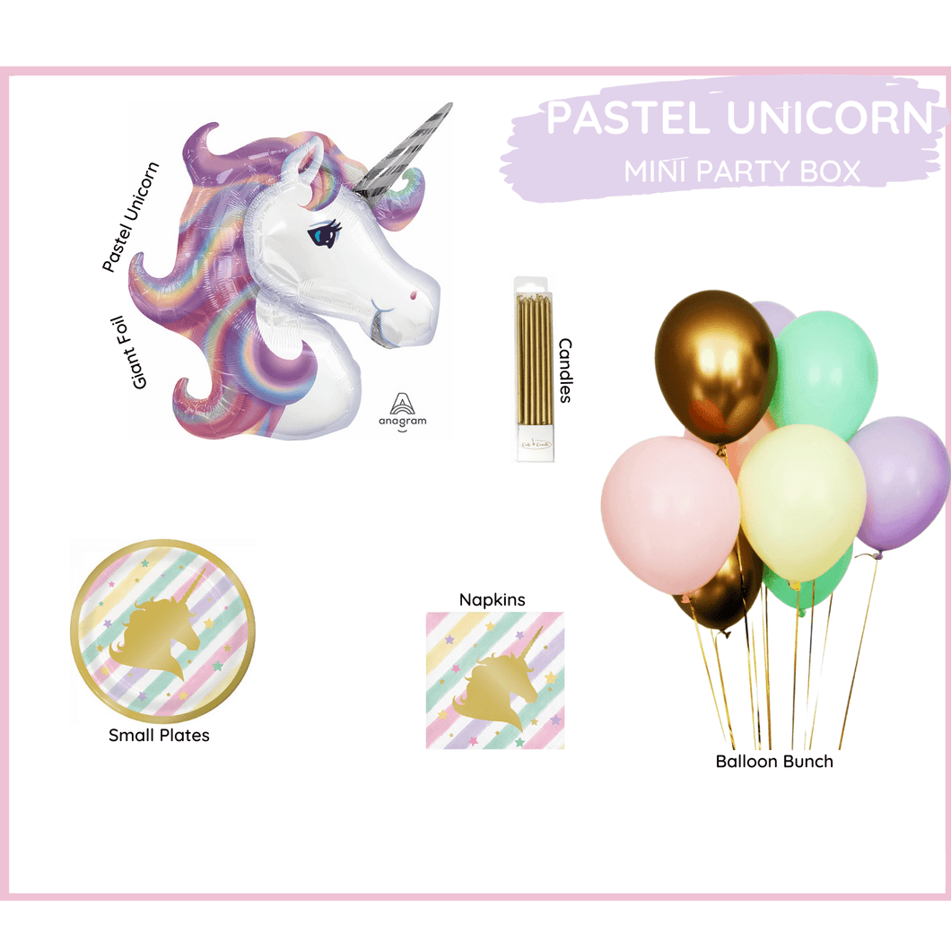 Pastel Unicorn Party Box - MINI BOX