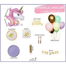 Load image into Gallery viewer, Pink Sparkle Unicorn Party Box - CLASSIC BOX
