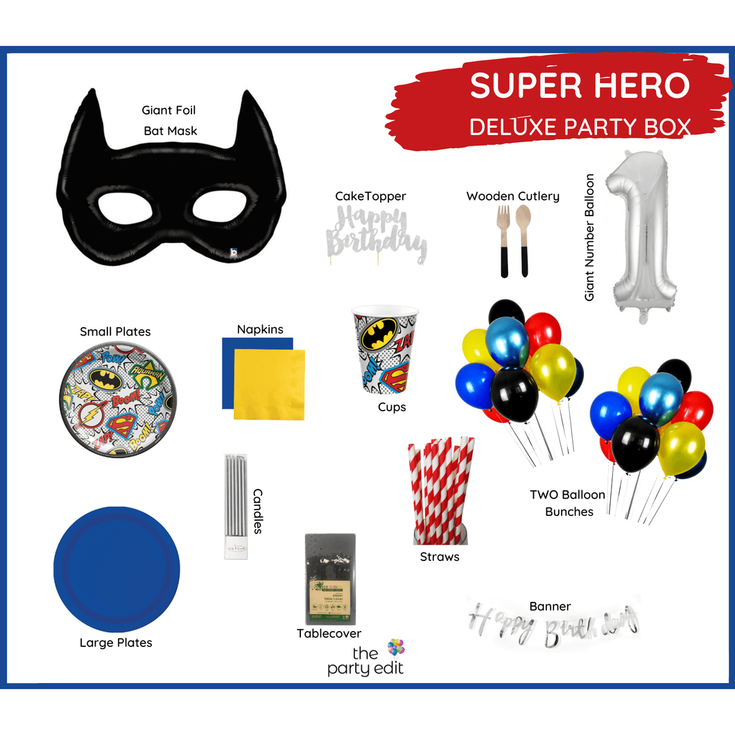 Super Hero Party Box  - DELUXE BOX