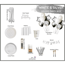 Load image into Gallery viewer, Silver &amp; White Party Box - DELUXE BOX
