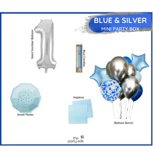 Load image into Gallery viewer, Blue &amp; Silver Party Box - MINI BOX
