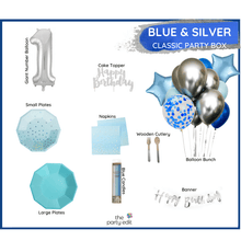 Load image into Gallery viewer, Blue &amp; Silver Party Box - CLASSIC BOX
