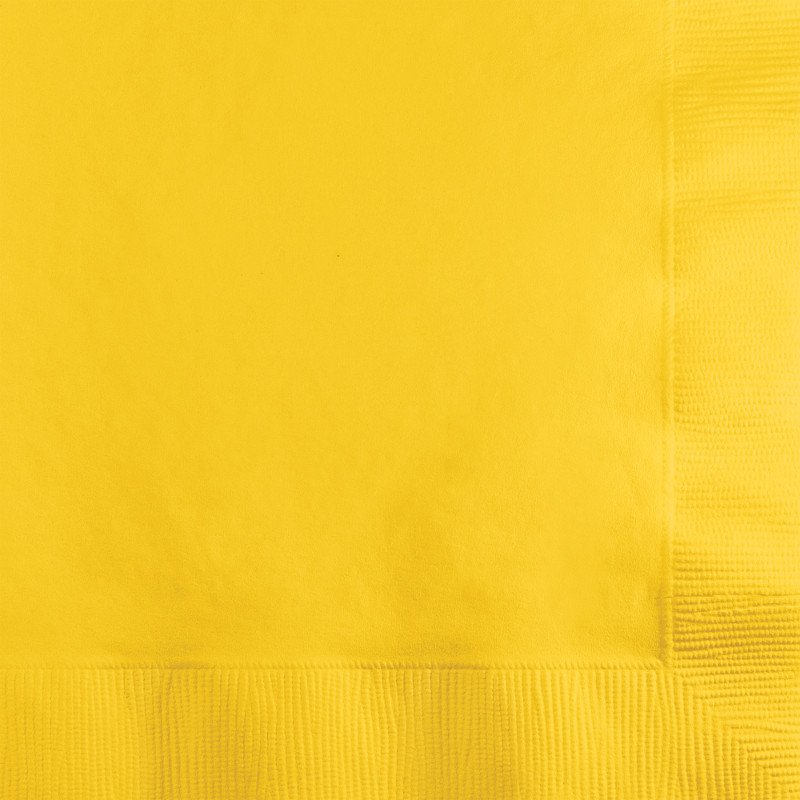 Schoolbus Yellow Cocktail Napkins (50 pack)