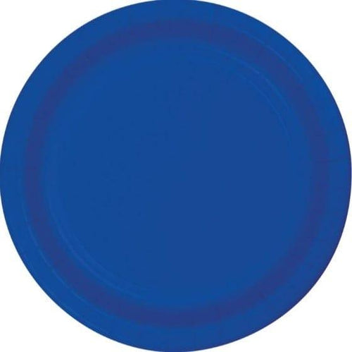 Cobalt Blue Large Plates (24 pack) - The Party Edit
