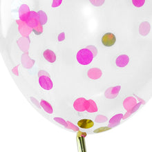 Load image into Gallery viewer, Pink 30cm Confetti Balloons (6 pack)
