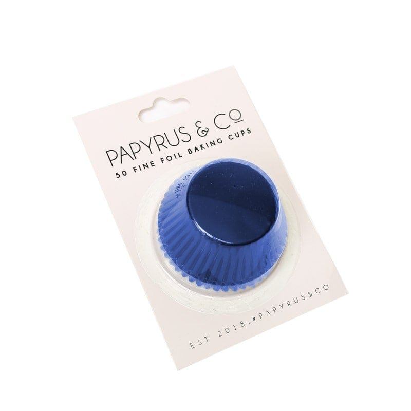 Navy Foil Baking Cups (50 pack)