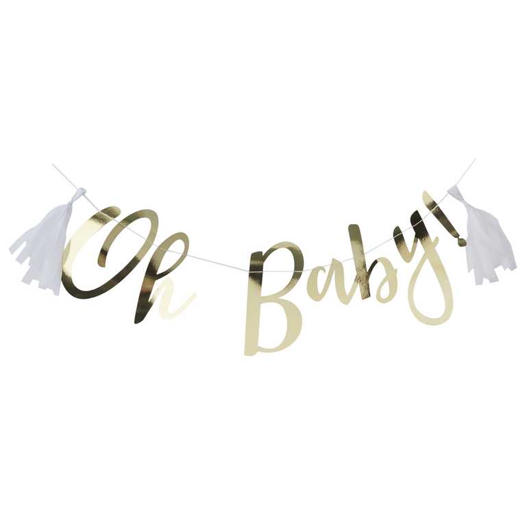 'Oh Baby' Gold Garland