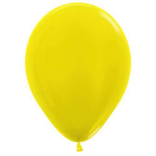 Metallic Yellow Balloon - Regular 30cm