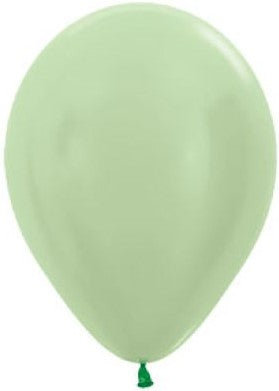 Satin Green Balloon - Mini 12cm