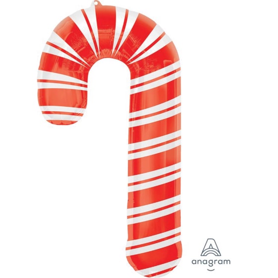 Christmas Candy Cane Giant Foil Balloon