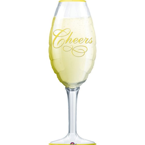 Giant Champagne Glass Foil Balloon