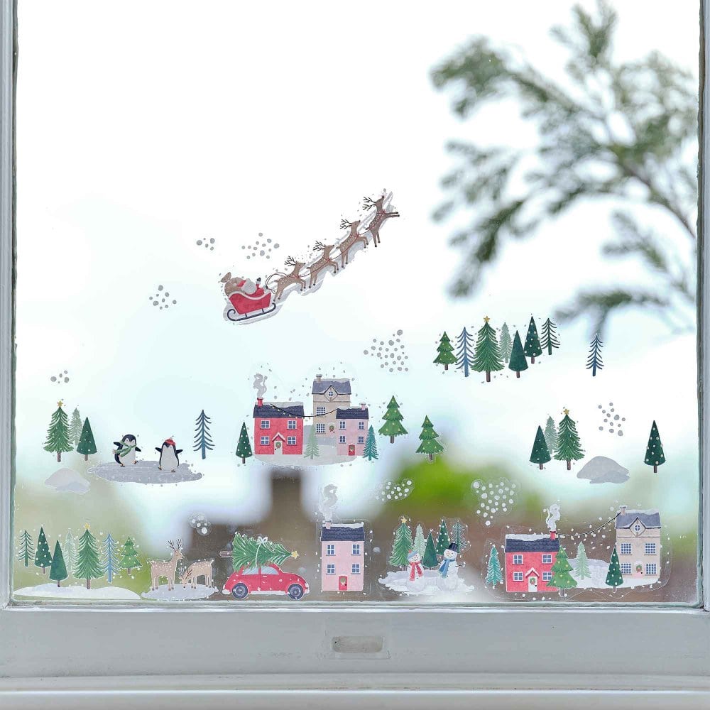 Christmas Scene Window Stickers