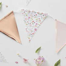 Load image into Gallery viewer, Floral &amp; Rose Gold Bunting
