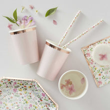 Load image into Gallery viewer, Pink &amp; Rose Gold Foiled Cups (8 pack)
