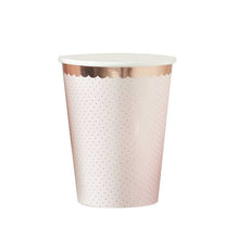 Load image into Gallery viewer, Pink &amp; Rose Gold Foiled Cups (8 pack)
