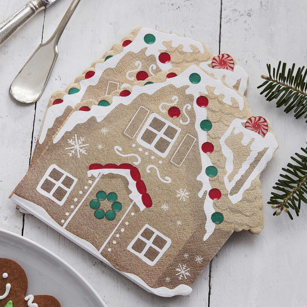 Gingerbread House Napkins (16 pack)