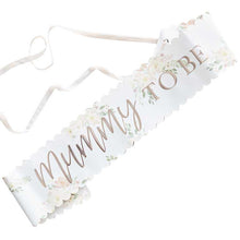 Load image into Gallery viewer, Floral &#39;Mummy to Be&#39; Sash
