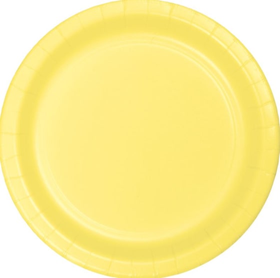 Pastel Yellow Dinner Plates (10 pack)