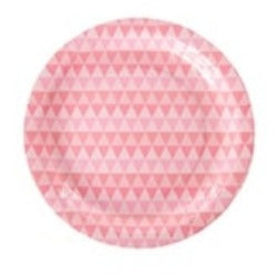 Pink & Peach Geo Large Plates (10 pack)