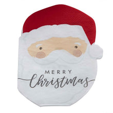 Load image into Gallery viewer, Santa Shaped Christmas Napkins (16 pack)
