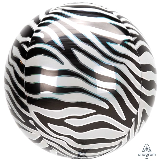 Zebra Print Orbz Balloon