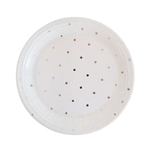 Load image into Gallery viewer, Silver Dot Dessert Plates (10 pack)
